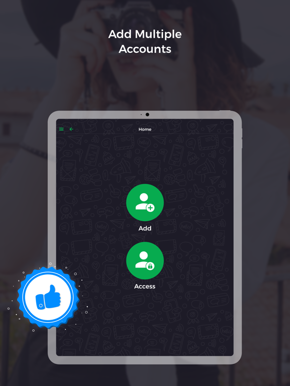 Multi Chat for WhatsApp iPad screenshot 2 - Social Networking app