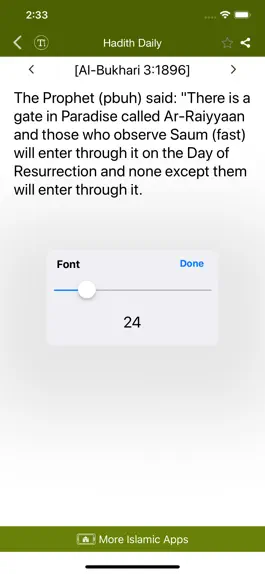 Game screenshot Hadith Daily for Muslims apk