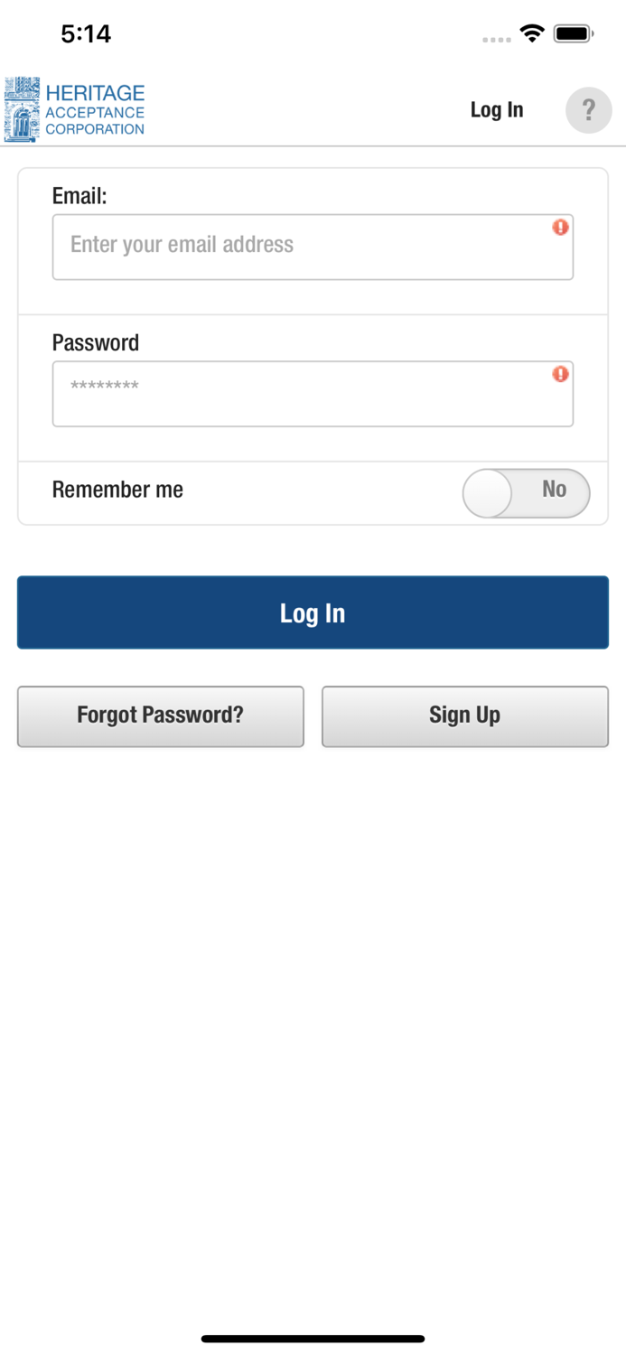 Heritage Acceptance Mobile Pay
