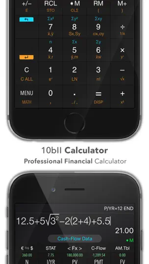 Screenshot von 10bII Financial Calculator PRO auf dem iPhone 2