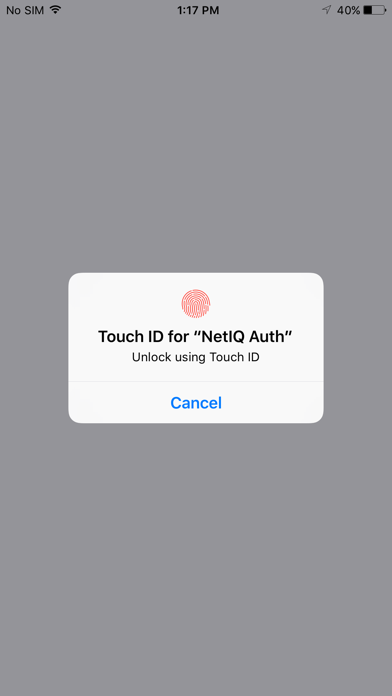 NetIQ Advanced Authentication Screenshot