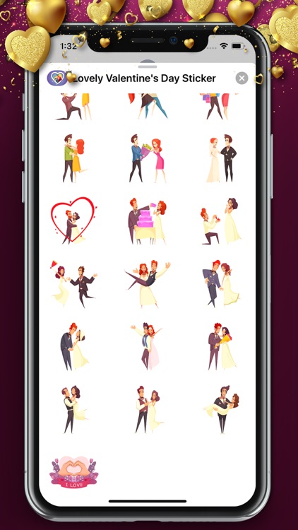 Sticker Lovely Valentine's Day screenshot-4