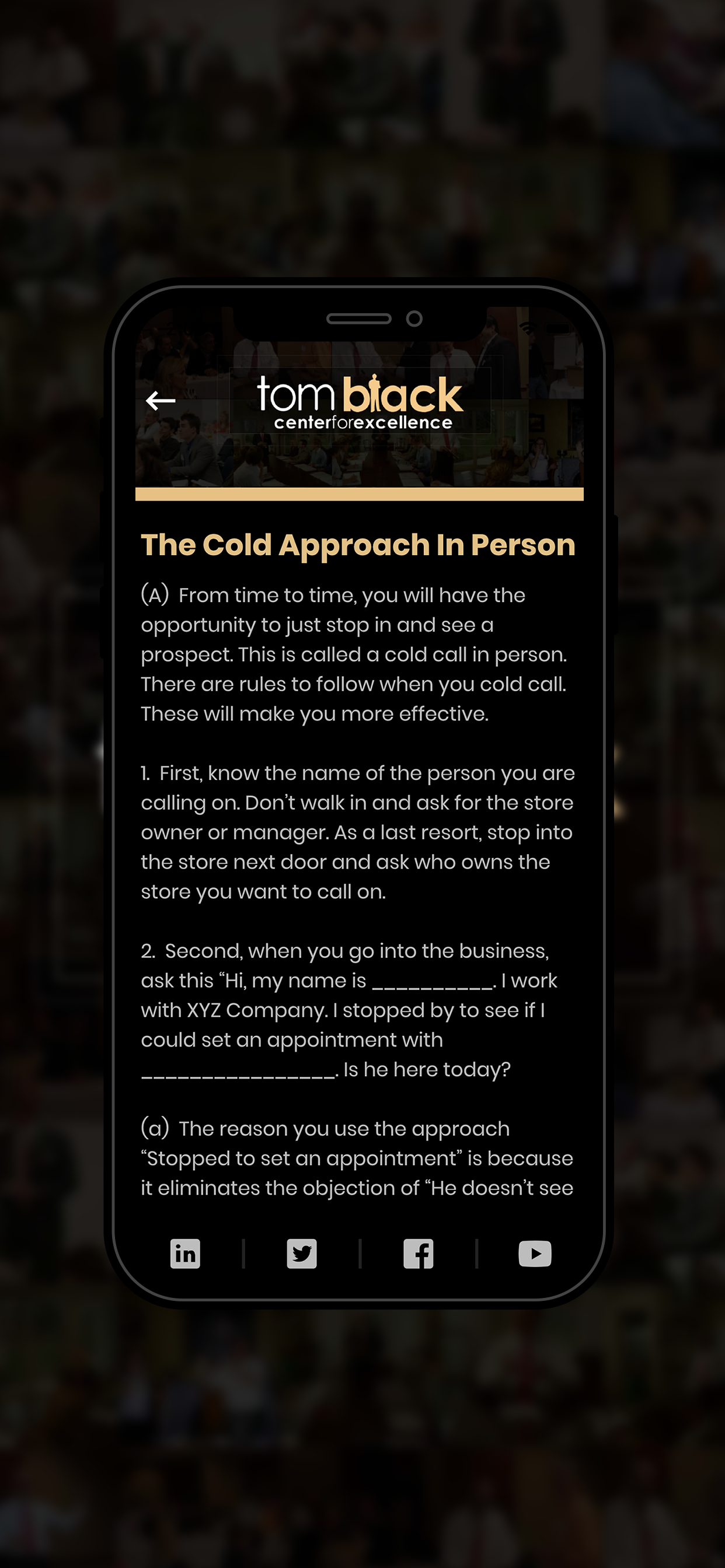 Tom Black Sales Training screenshot 4