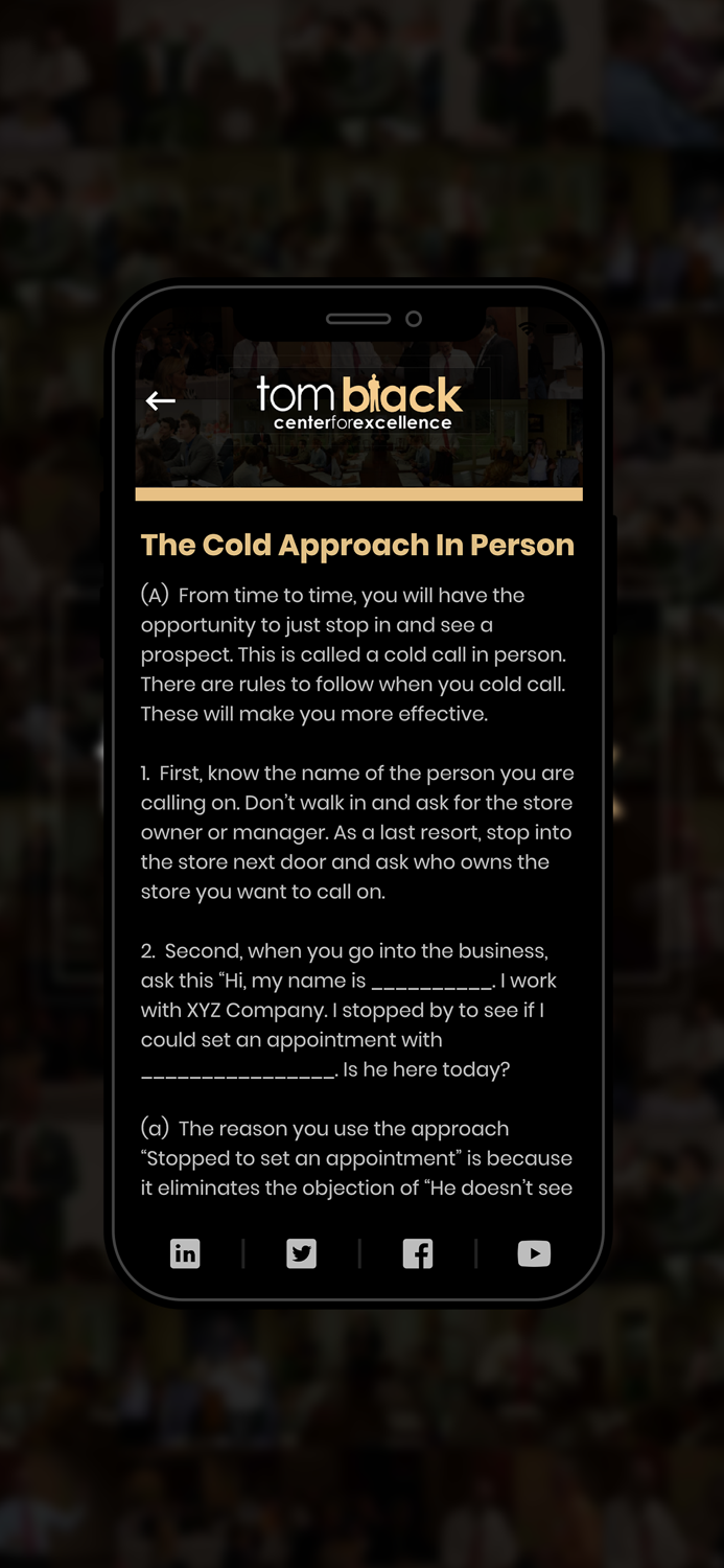 Tom Black Sales Training