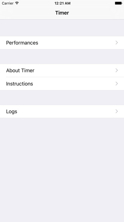 Timer with Sections