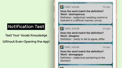 TOEFL Vocabulary Words Screenshot