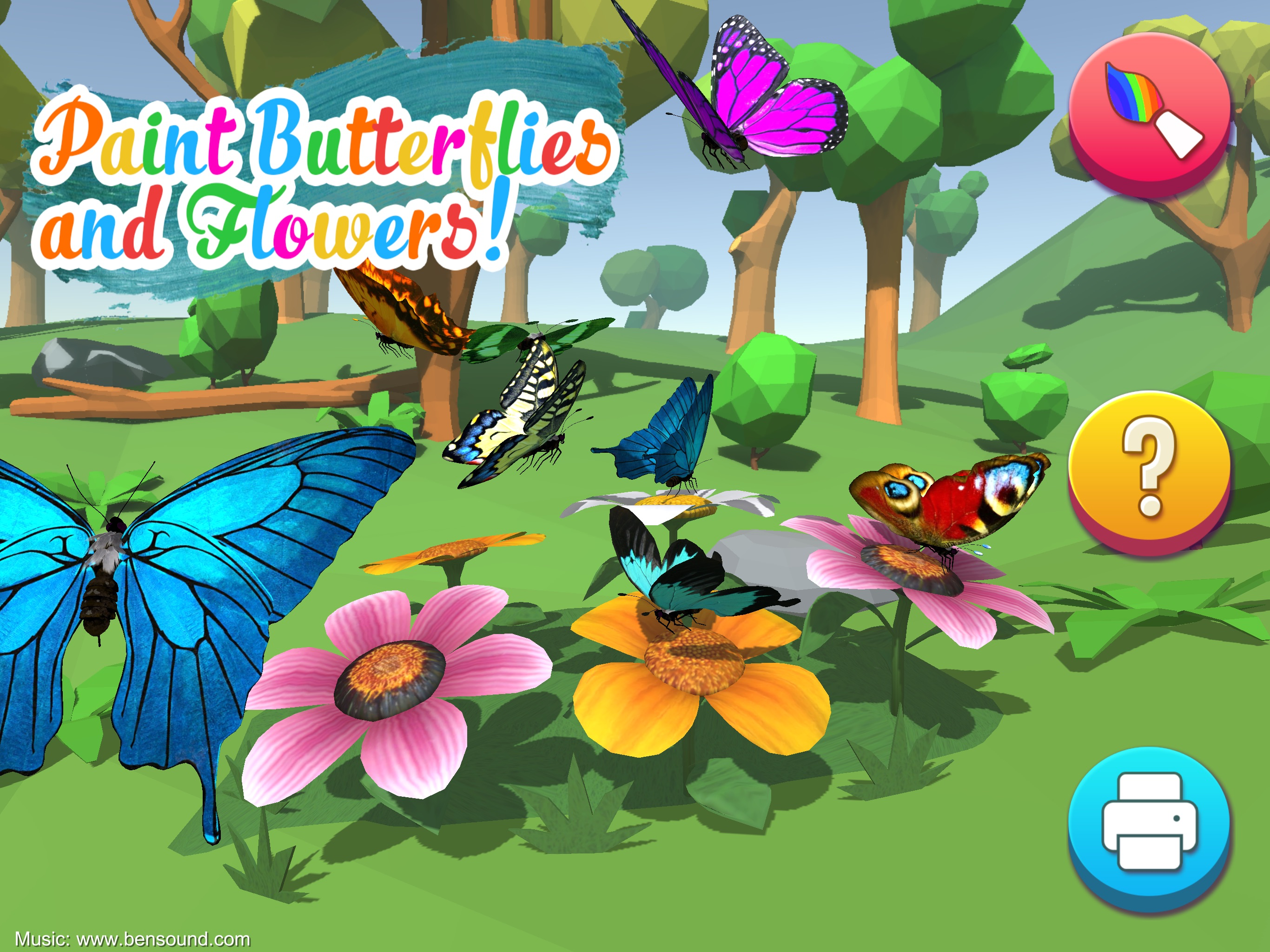 AR Butterflies and Flower Lite