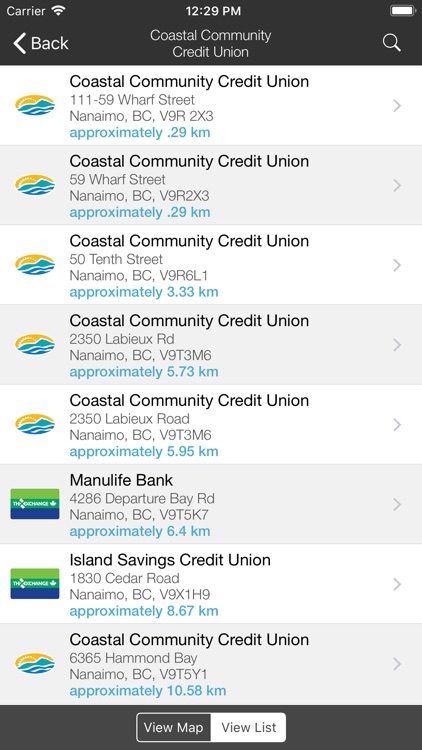 Coastal Community ATM Locator
