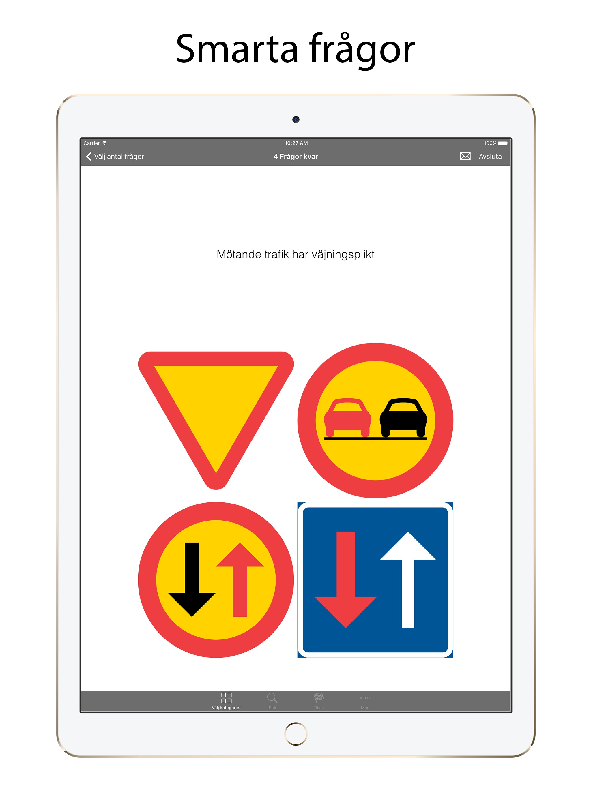 Vägmärken Quiz Lite