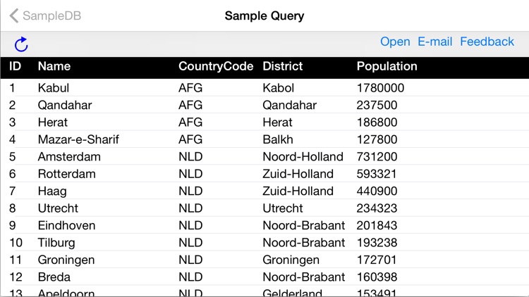 MySQL QueryDB Client