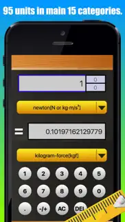 unit of measurement converter iphone screenshot 2
