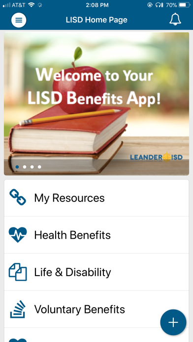 LISD Benefits Screenshot