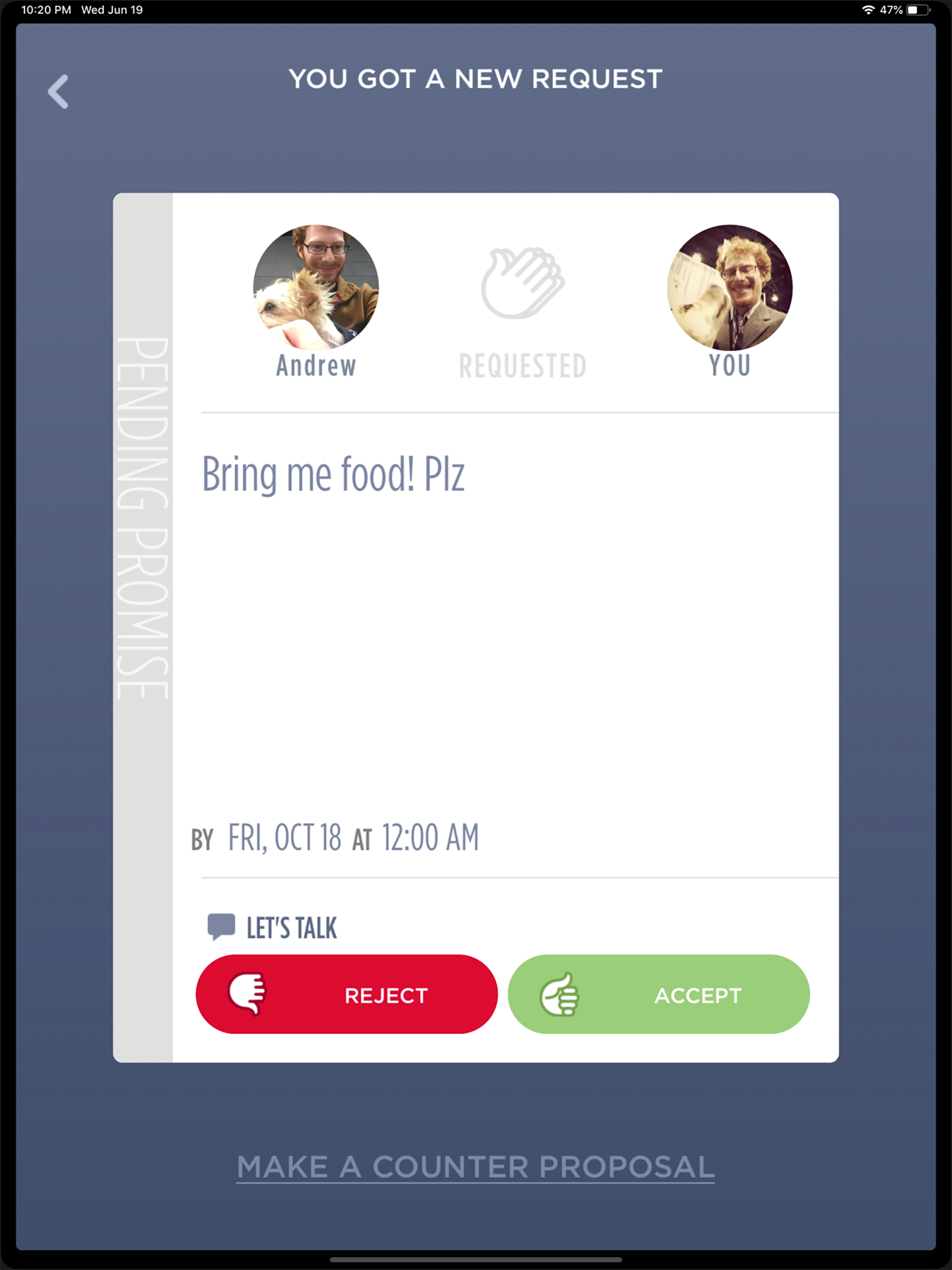 Pinky Promise App