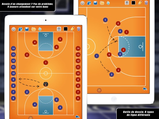 Screenshot #5 pour Planche Tactique: Basket