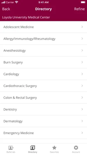 Loyola Medicine Referral App screenshot 2