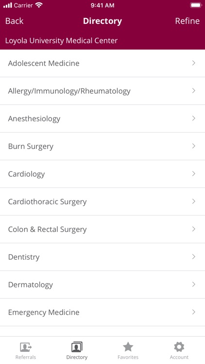 Loyola Medicine Referral App