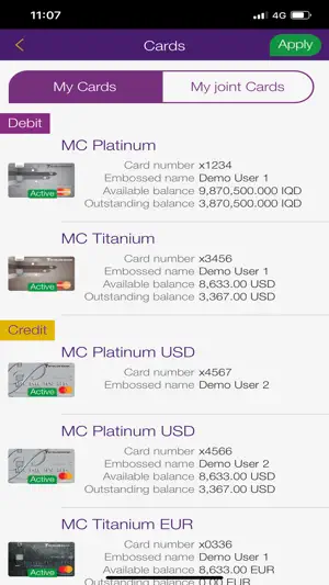 Byblos Bank Iraq Mobile App screenshot 3