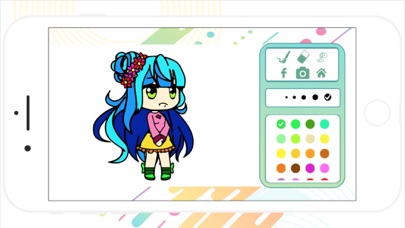 Gacha Glitter Coloring book screenshot 3