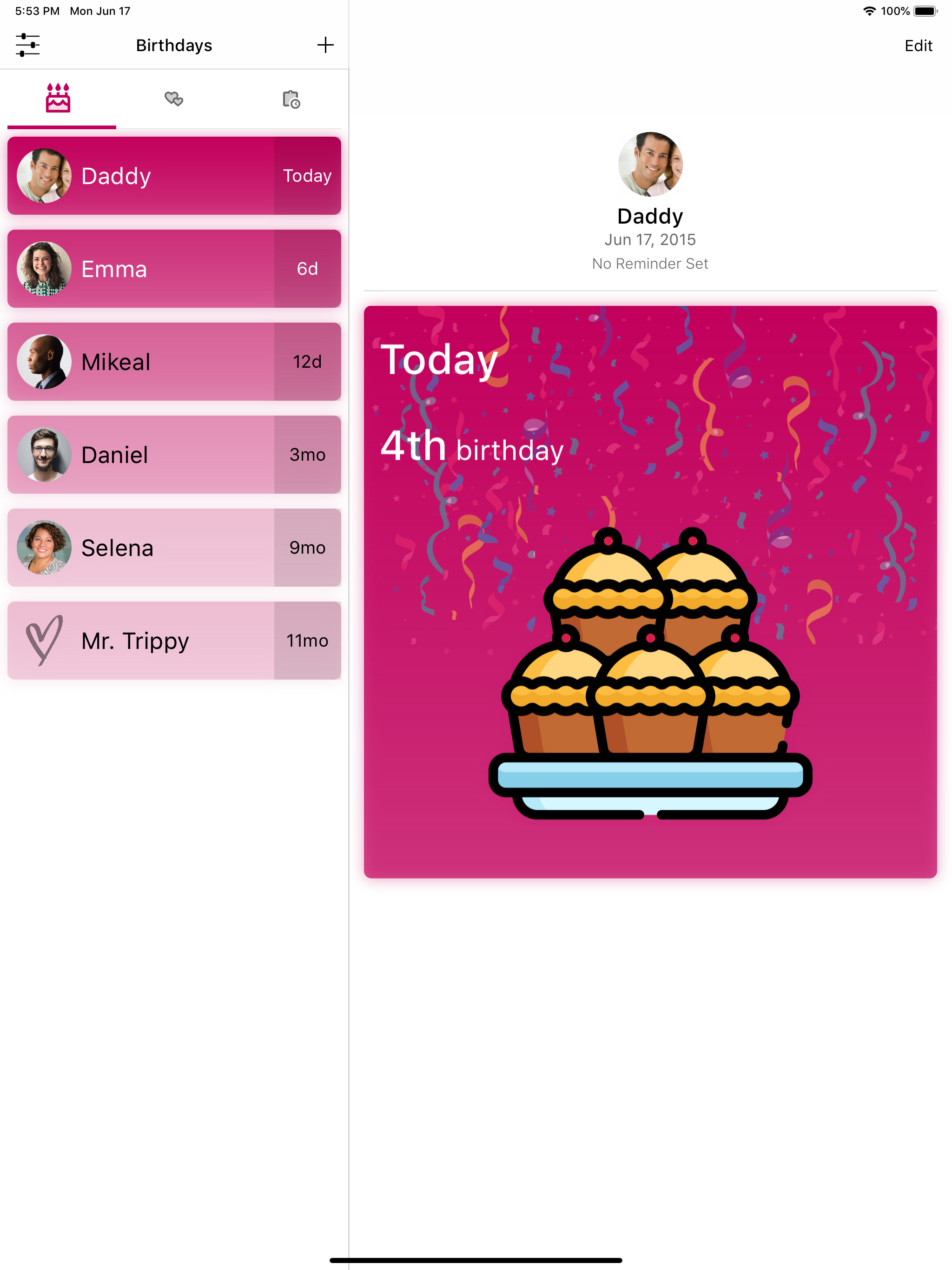 Birthdate - Beautiful Reminder