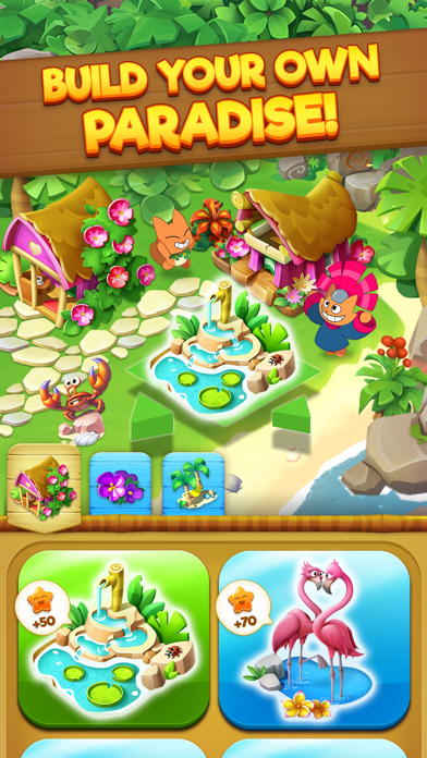 Tropicats: Match 3 Puzzle Game Screenshot