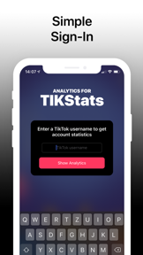 TikStats Analytics screenshot