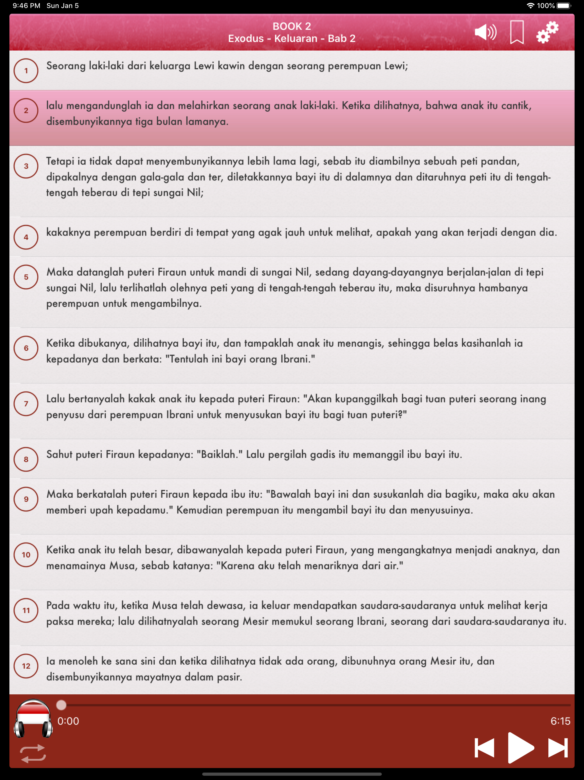 Indonesian Bible Audio mp3 Pro