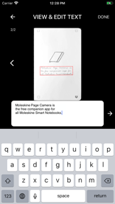 Moleskine Page Camera screenshot