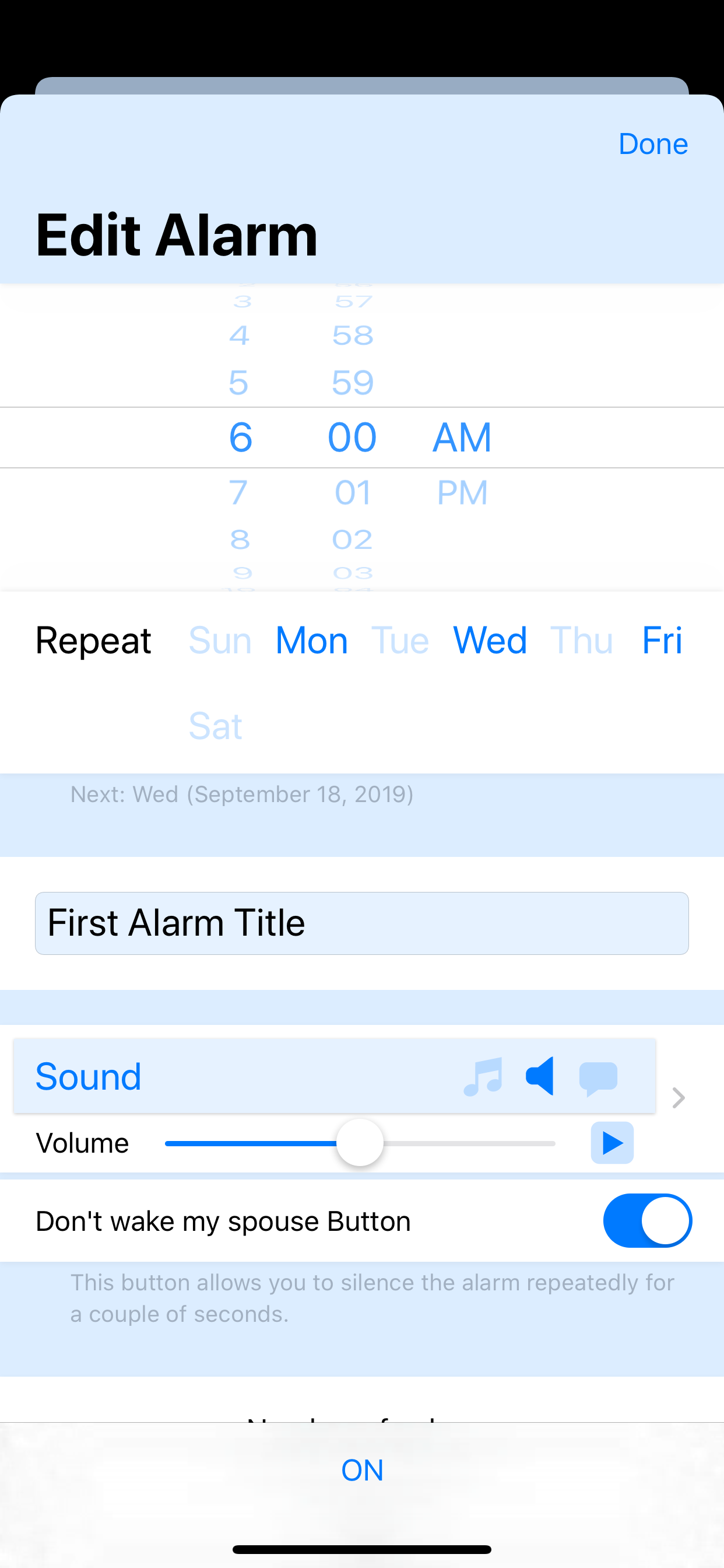 Memory Alarm Clock