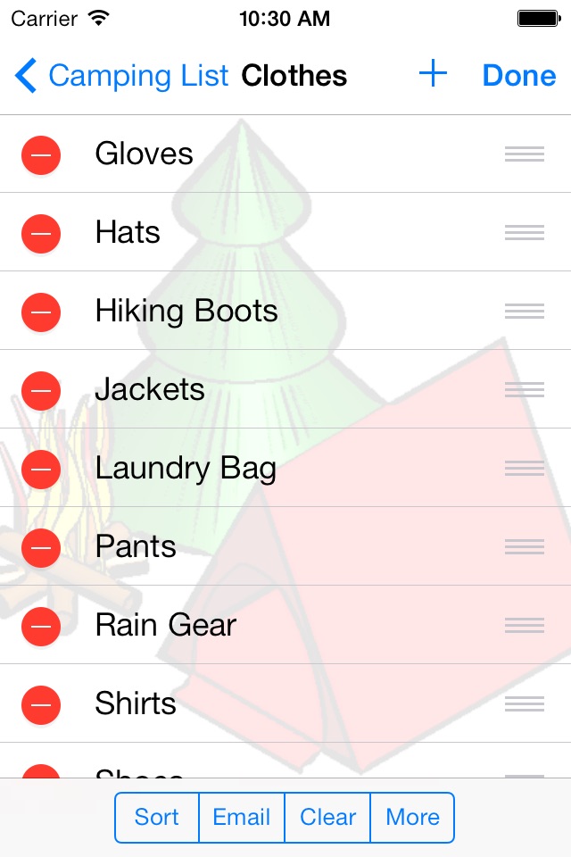 Camping List screenshot 4