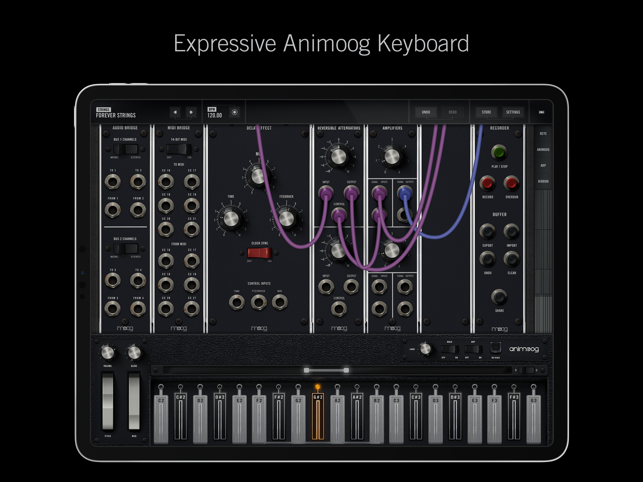 Skjermbilde av modell 15 Modular Synthesizer