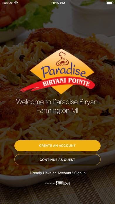 Paradise Biryani Michigan Screenshot