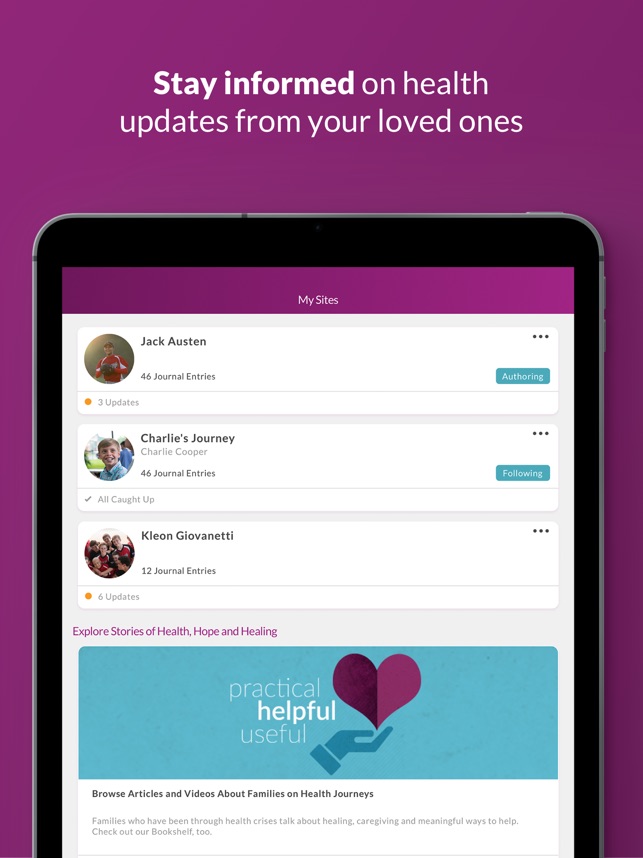 CaringBridge on the App Store CaringBridge on the App Store