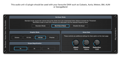 De-Esser AUv3 Audio Plugin Screenshot