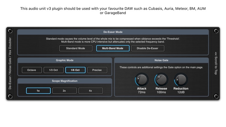 De-Esser AUv3 Audio Plugin screenshot-3