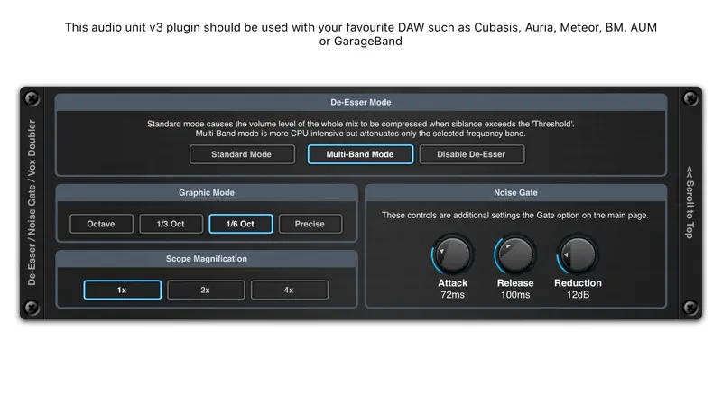 De-Esser AUv3 Audio Plugin screenshot 4 of 4
