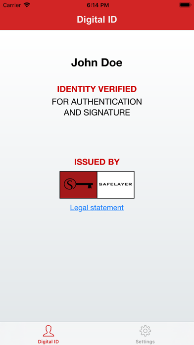 Safelayer ID Screenshot