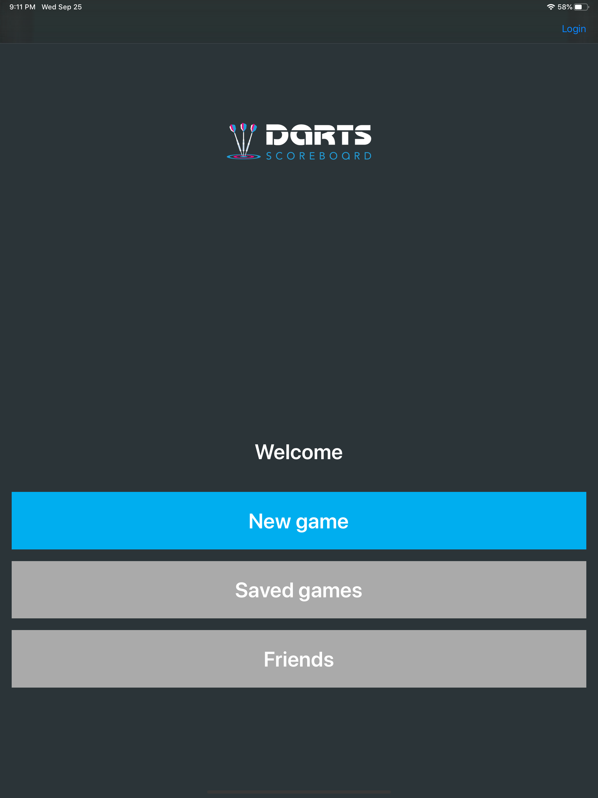 Darts Scoreboard X01