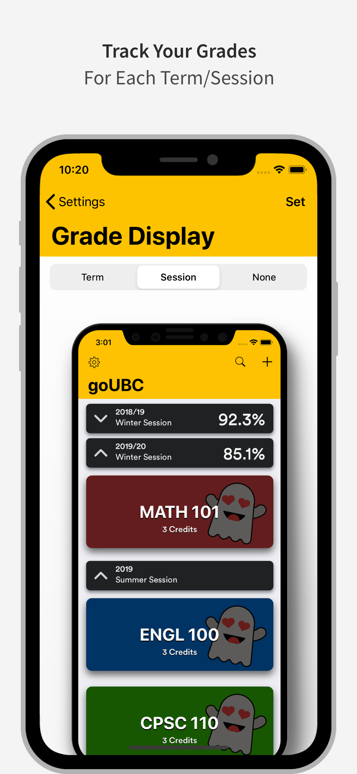 goUBC - UBC Grade Tracker screenshot 8