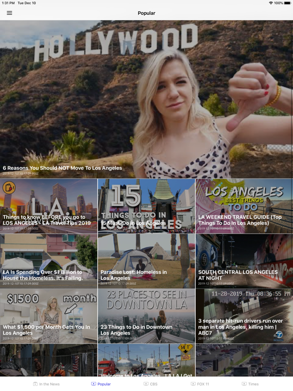 Los Angeles Local News Sports iPad screenshot 4 - News app