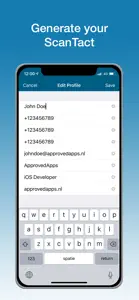 ScanTacts - QR Business Card screenshot #1 for iPhone