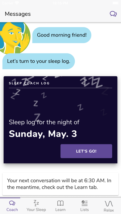 MI Sleep Coach Screenshot