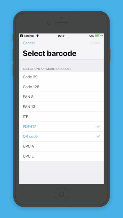 Screenshot #3 pour PDF417 Barcode Scanner