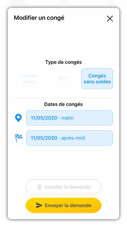 Talent | Congés screenshot-4