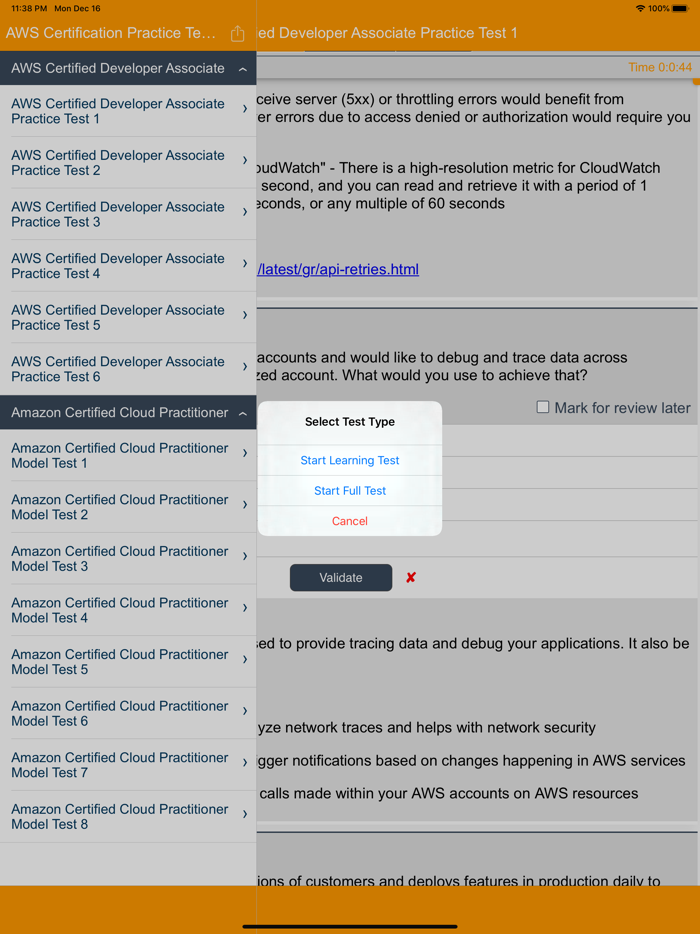 AWS Cert Practice Tests