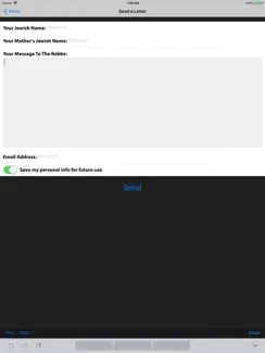 Write to the Ohel iPad image 2