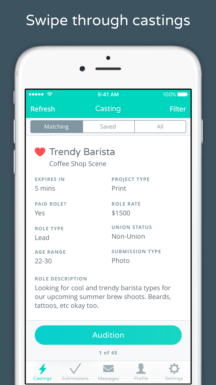 UpCast - Auditions  Casting