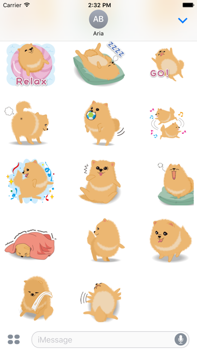 Screenshot #3 pour Pomeranian Dog Pom Pom Sticker