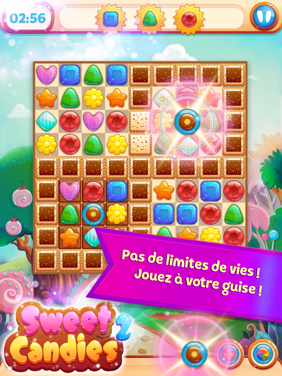 Screenshot #4 pour Sweet Candies 2: Match 3 Games