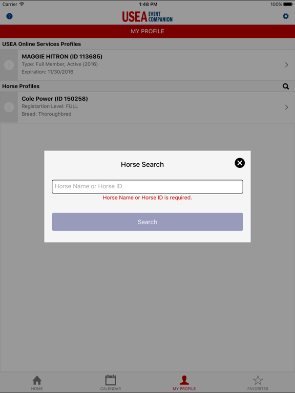 USEA Event Companion iPad screenshot 5 - Business app