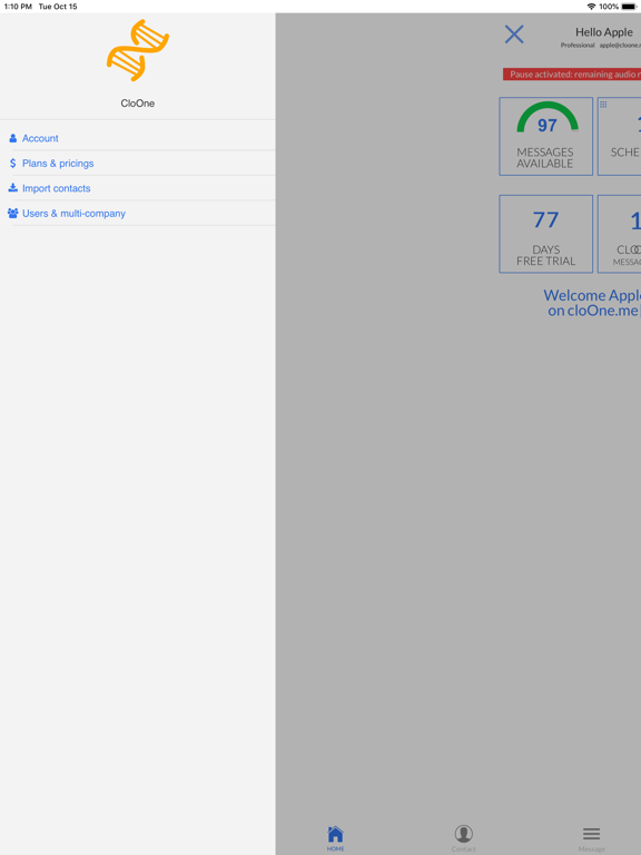 CloOne iPad screenshot 3 - Productivity app